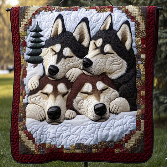 Arctic Wanderer Quilted Blanket