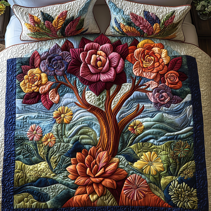 Arid Aesthetics 3-Piece Quilted Bedding Set