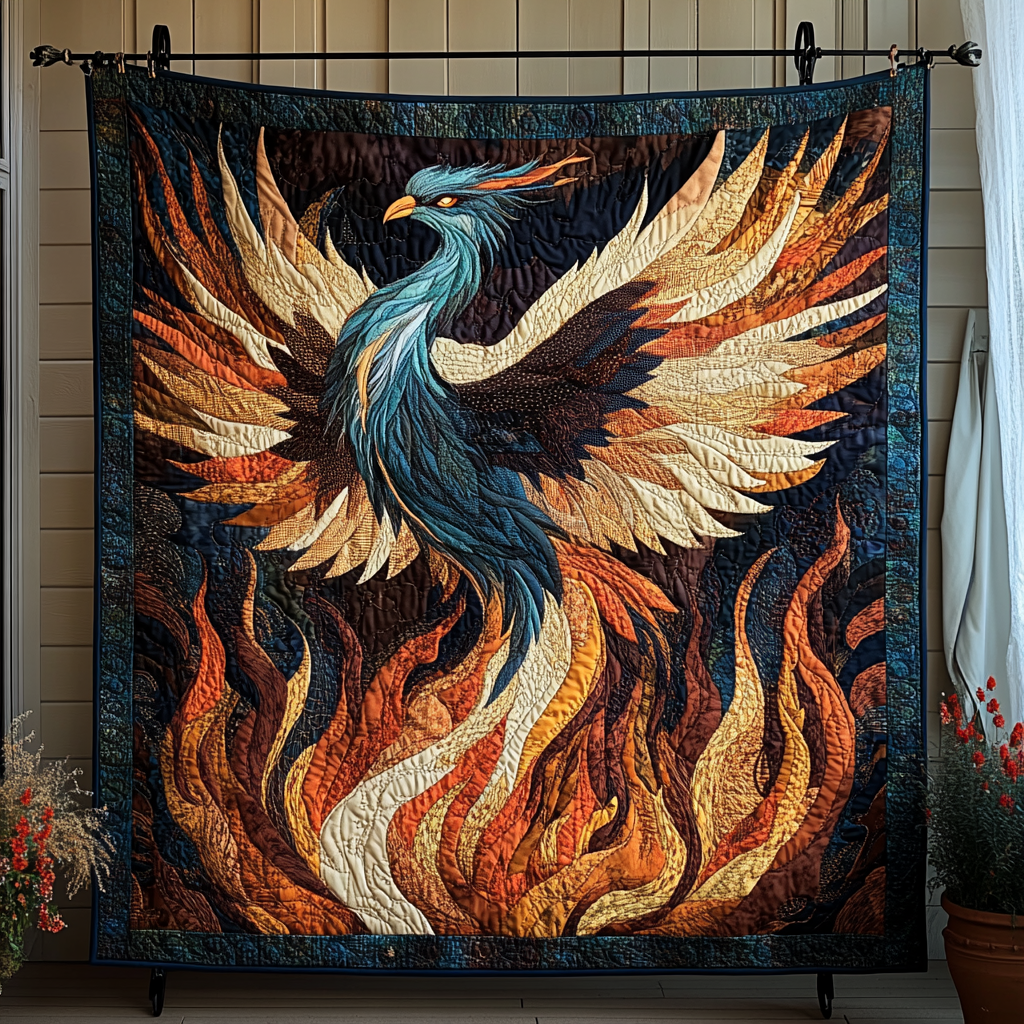 Ashen Dawn Quilted Blanket