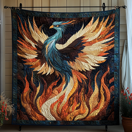 Ashen Dawn Quilted Blanket