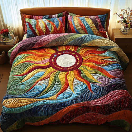 Aurora Dreams 3-Piece Quilted Bedding Set