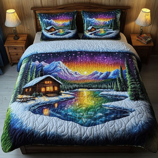 Aurora Haven 3-Piece Quilted Bedding Set