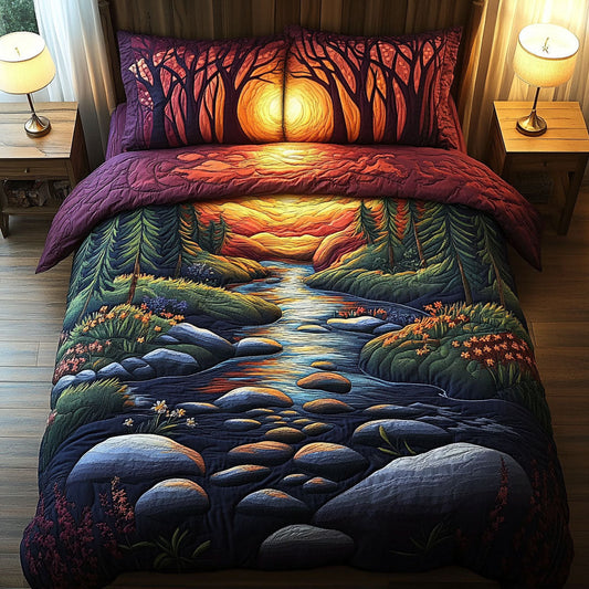 Aurora Woodland Dreams 3-Piece Quilted Bedding Set