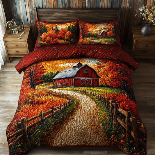 Autumn Barn 3-Piece Quilted Bedding Set