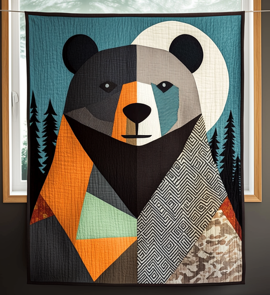 Autumn Bear Quilted Blanket
