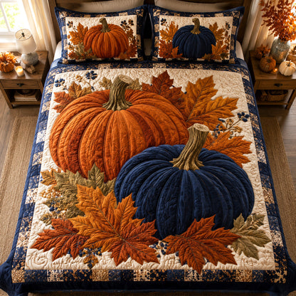 Autumn Bounty 3-Piece Quilted Bedding Set