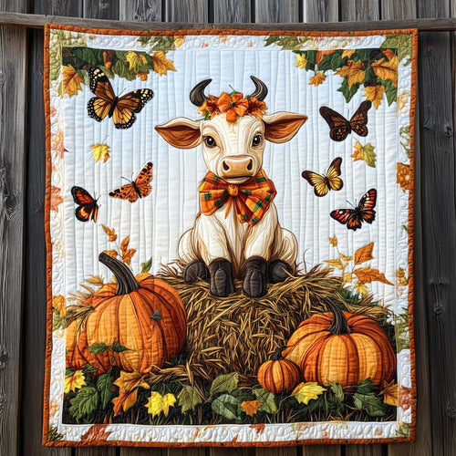 Autumn Butterflies Quilted Blanket