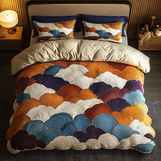 Autumn Clouds 3-Piece Quilted Bedding Set