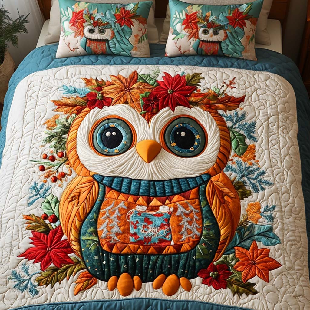 Autumn Glow 3-Piece Quilted Bedding Set