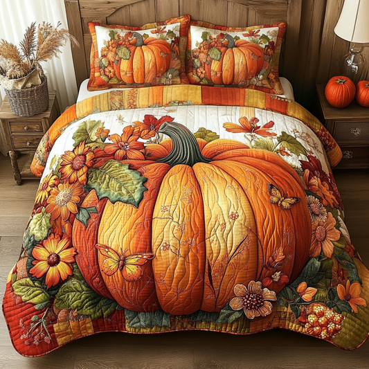 Autumn Glow 3-Piece Quilted Bedding Set