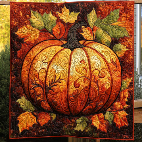 Autumn Harvest Quilted Blanket