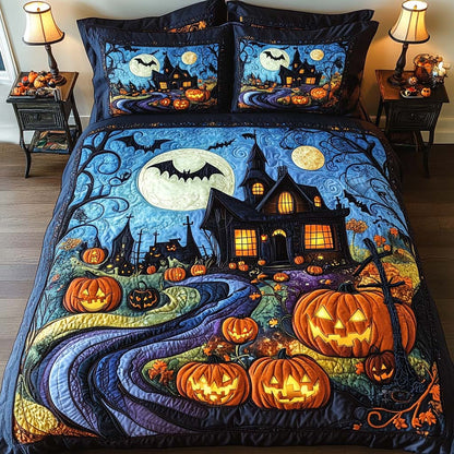 Autumn Haunt 3-Piece Quilted Bedding Set