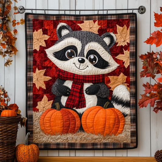 Autumn Mischief Quilted Blanket