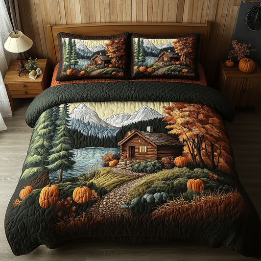 Autumn Retreat 3-Piece Quilted Bedding Set