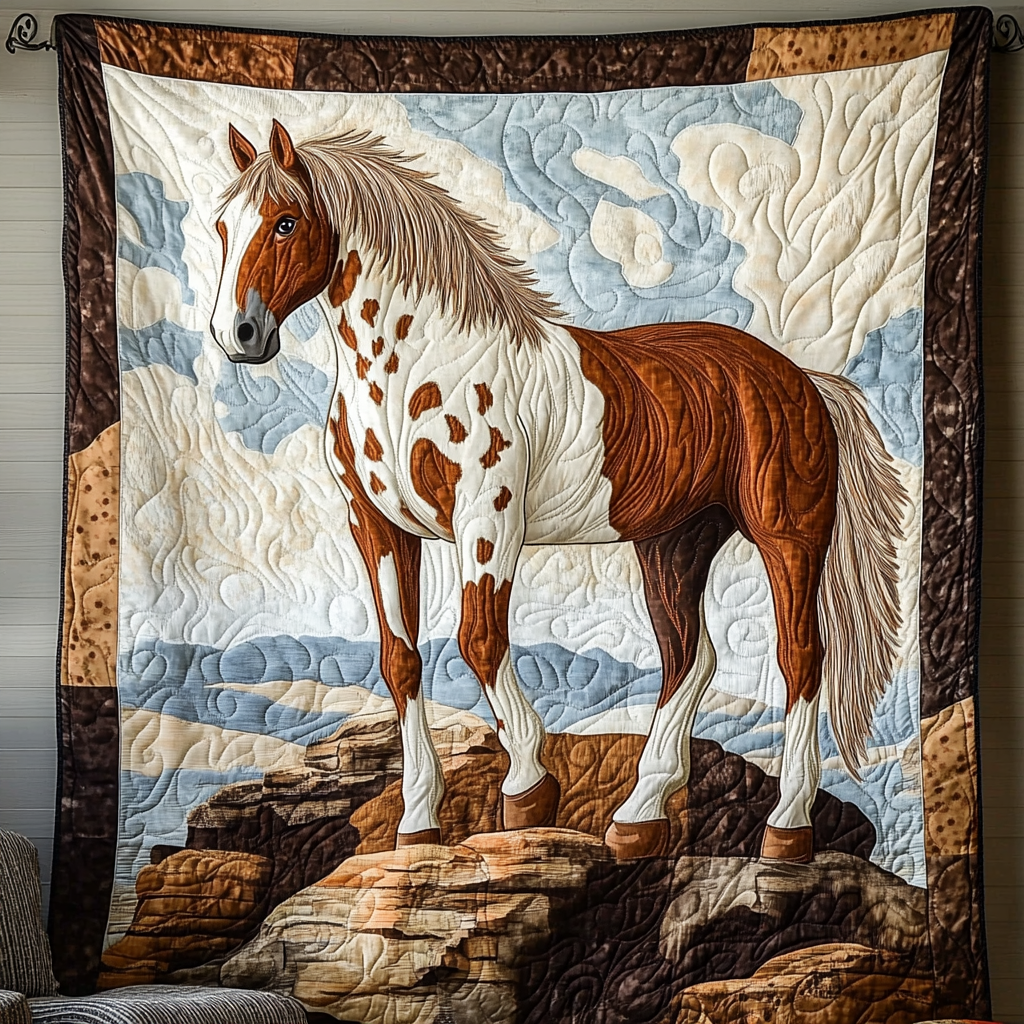 Autumn Trot Quilted Blanket