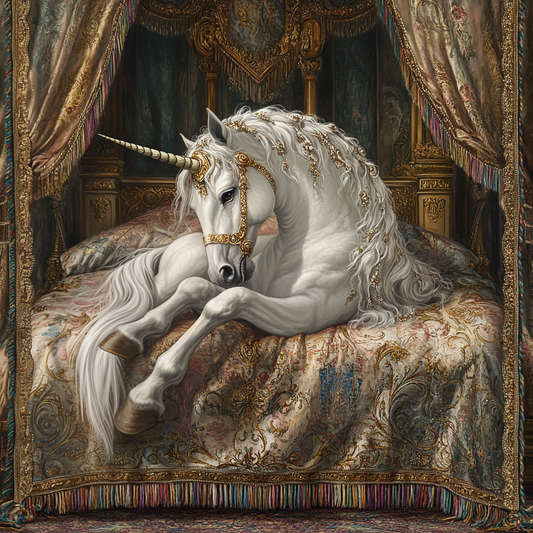 Avalon Unicorn Woven Throw Blanket