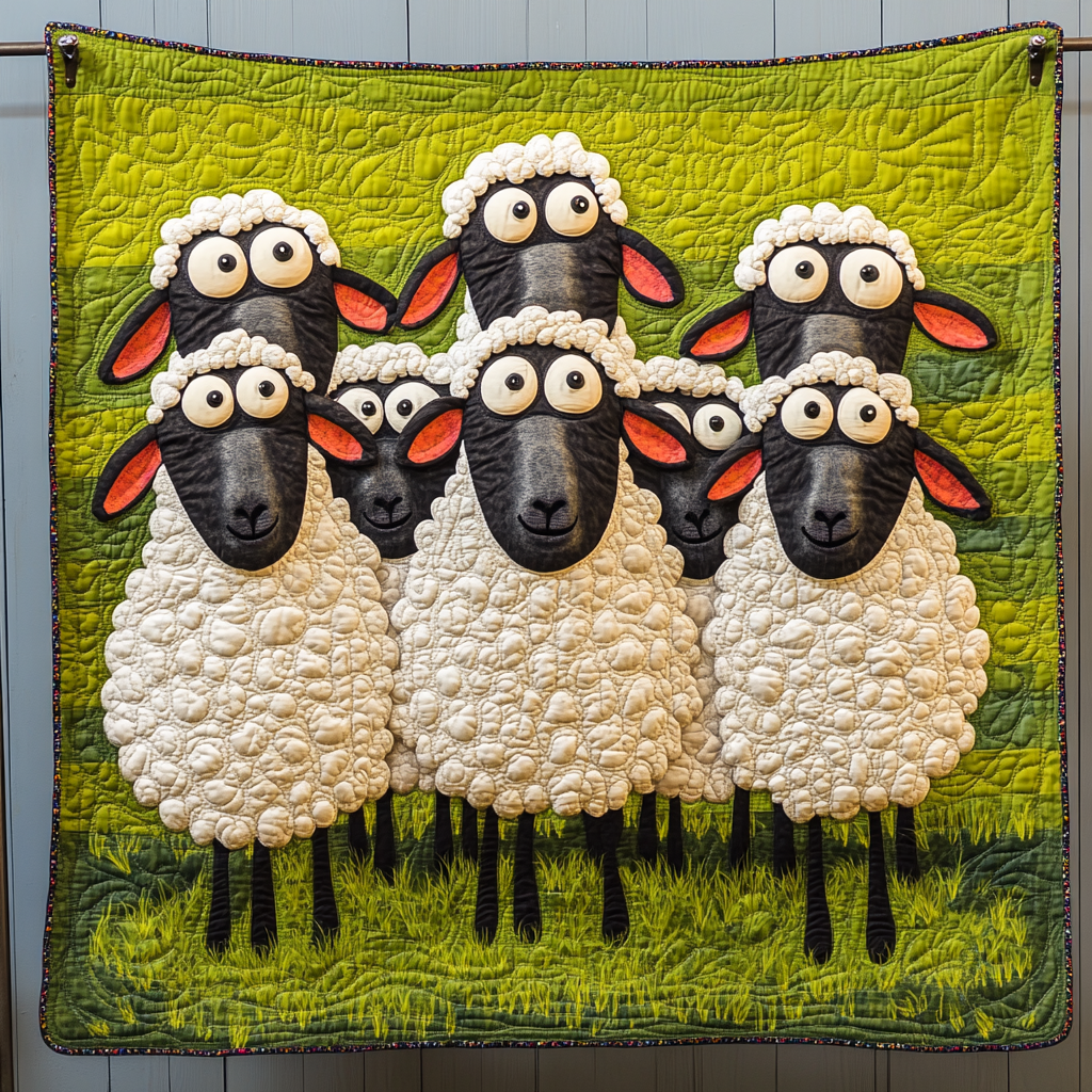 Baa Bazaar Quilted Blanket
