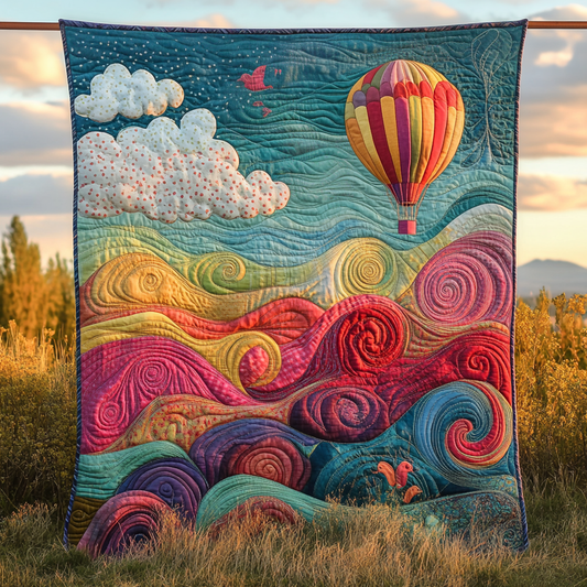 Balloon Bliss Quilted Blanket