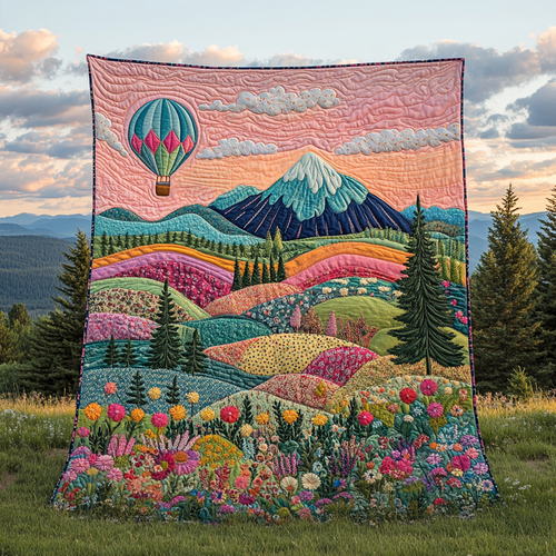 Balloon Serenade Quilted Blanket
