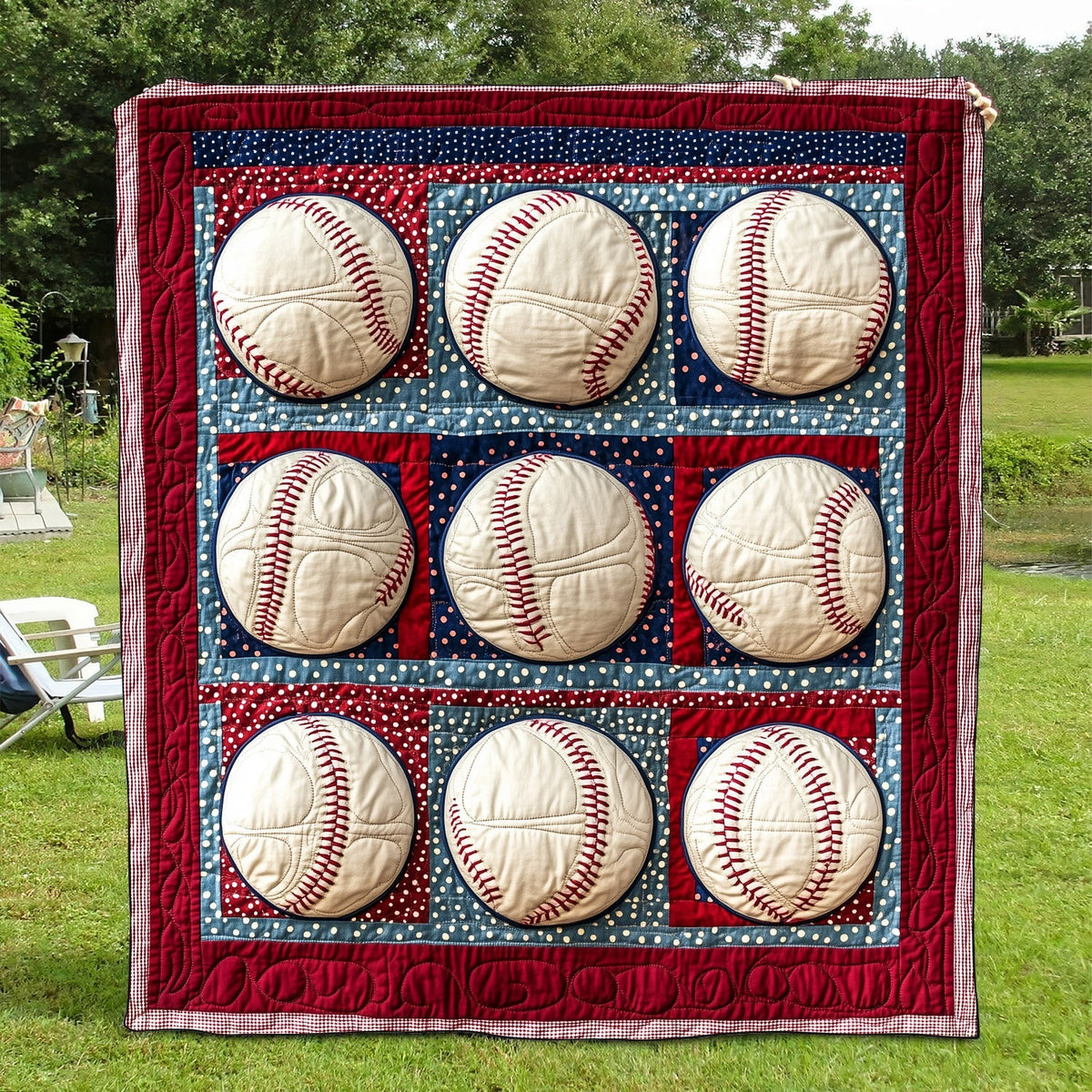 Ballpark Bliss Quilted Blanket