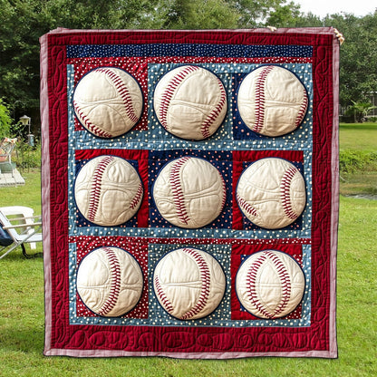 Ballpark Bliss Quilted Blanket