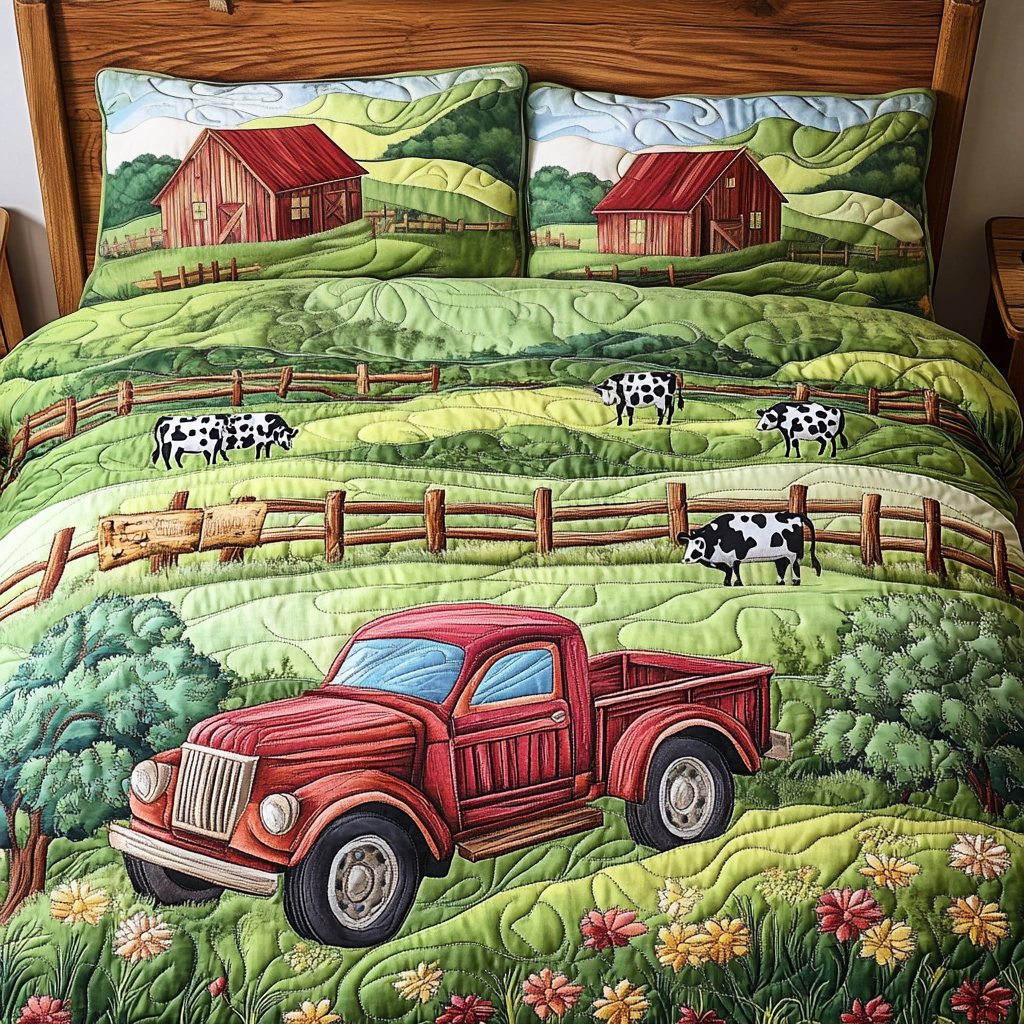 Barn Bliss 3-Piece Quilted Bedding Set