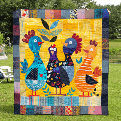 Barnyard Squad Quilted Blanket