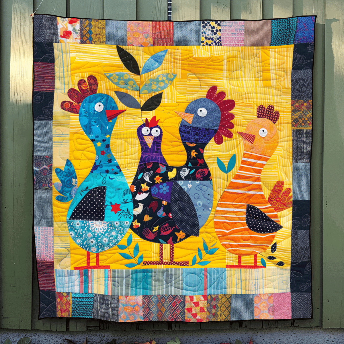 Barnyard Squad Quilted Blanket