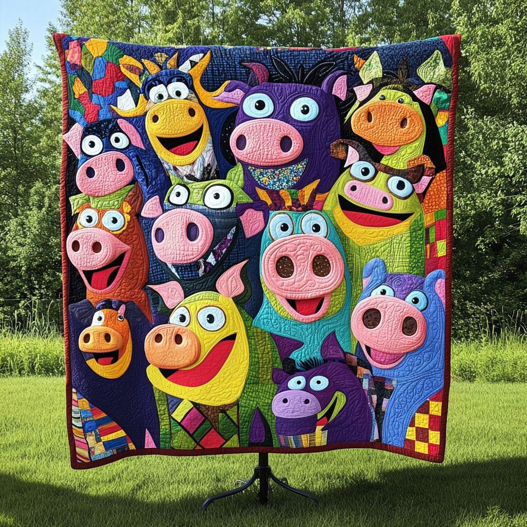 Barnyard Buddies Quilted Blanket