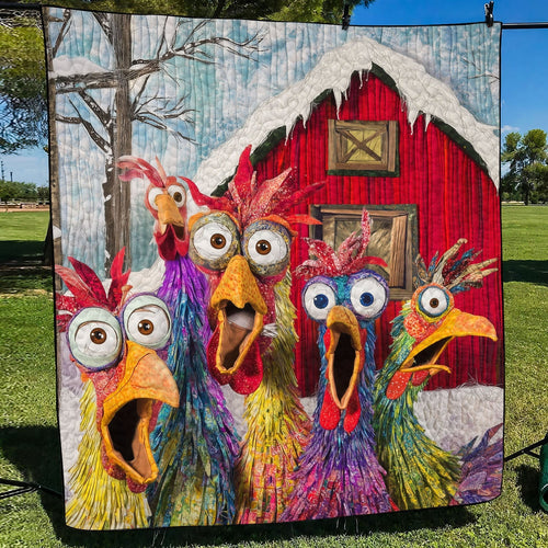 Barnyard Bunch Quilted Blanket