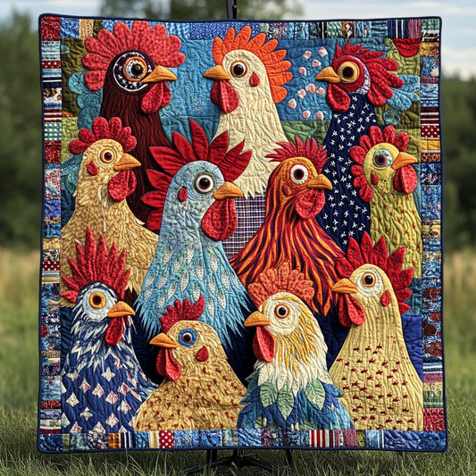 Barnyard Glory Quilted Blanket