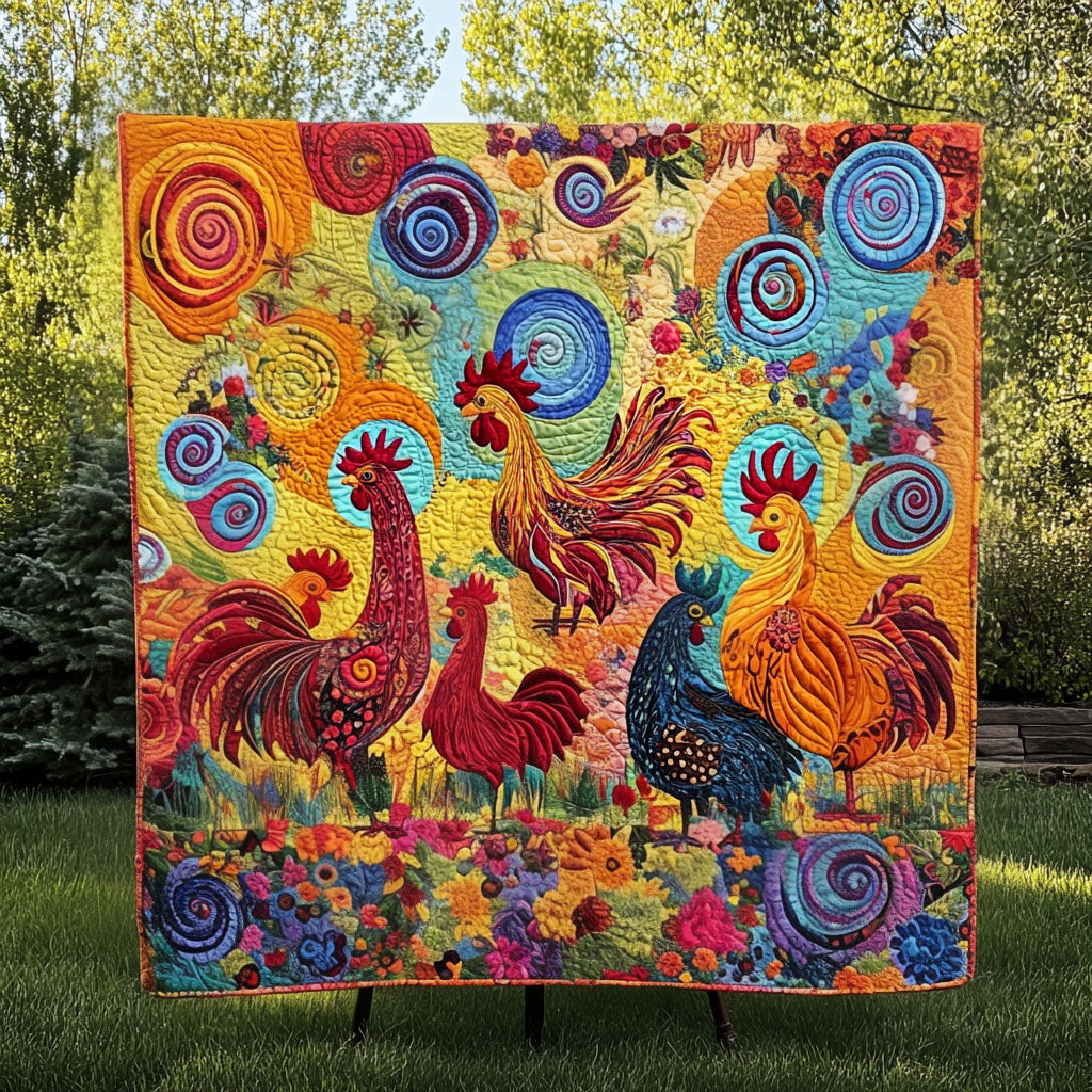 Barnyard Sunshine Quilted Blanket