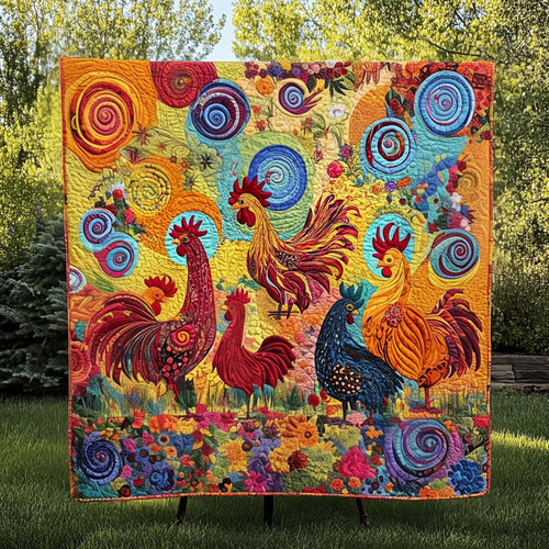 Barnyard Sunshine Quilted Blanket
