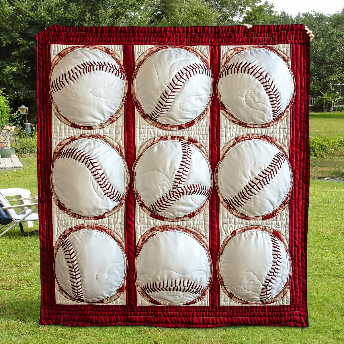 Baseball Bliss Quilted Blanket