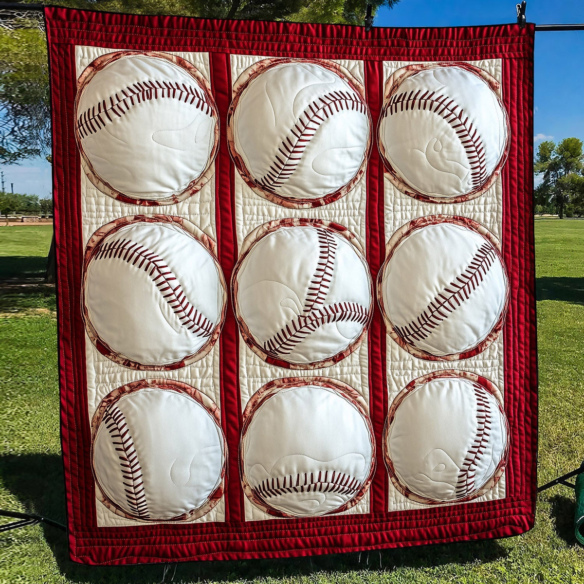 Baseball Bliss Quilted Blanket
