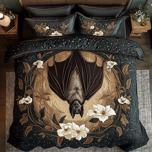 Bat Dreams 3-Piece Quilted Bedding Set