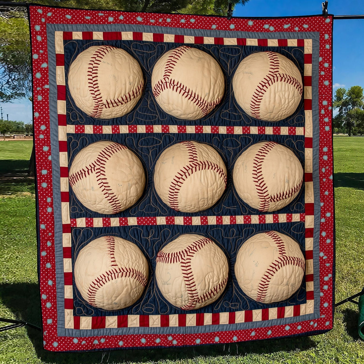 Batter Box Quilted Blanket