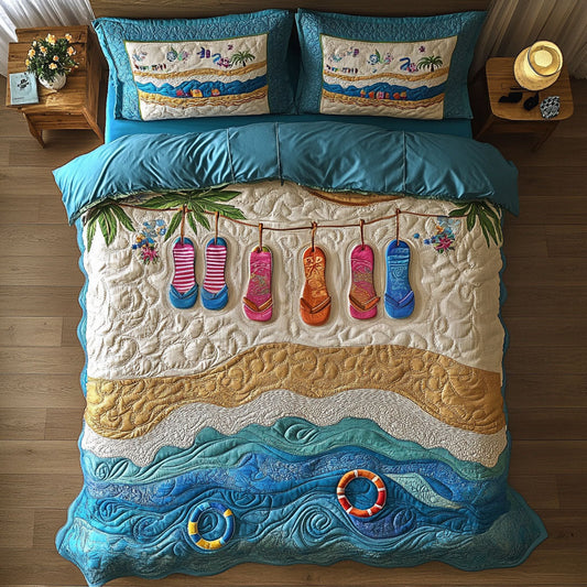 Beach Getaway 3-Piece Quilted Bedding Set
