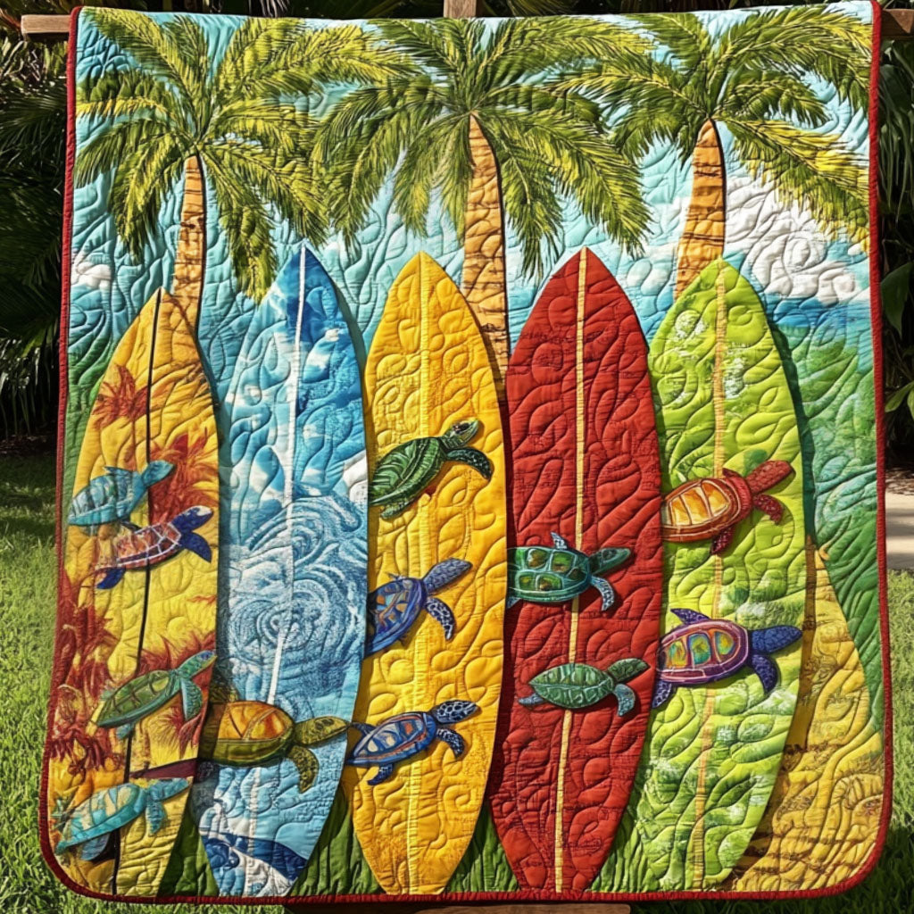 Beach Paradise Quilted Blanket