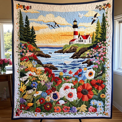 Beacon of Serenity Quilted Blanket