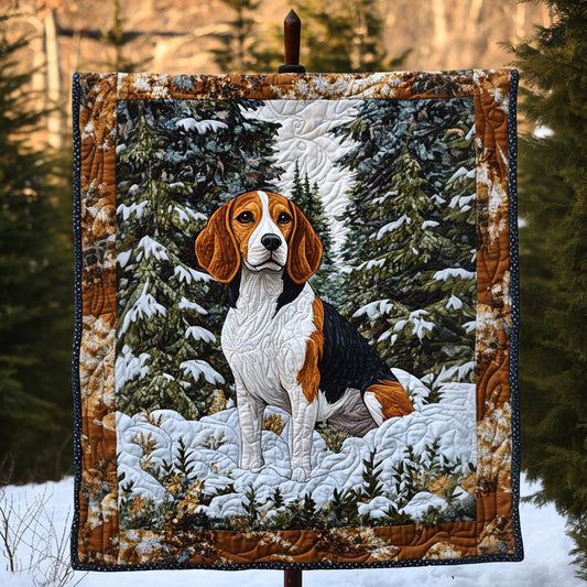 Beagle Forest Wonder Quilted Blanket