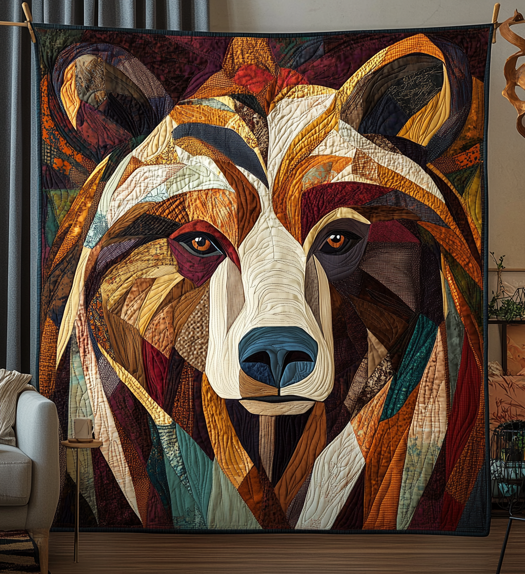 Bear Brave Quilted Blanket
