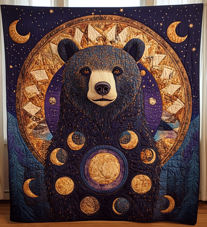 Bear Moon Quilted Blanket