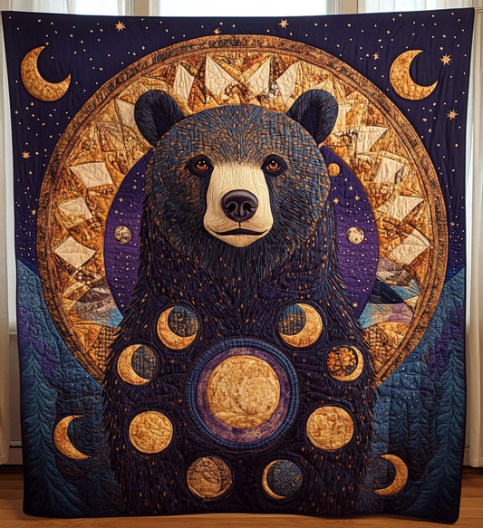 Bear Moon Quilted Blanket