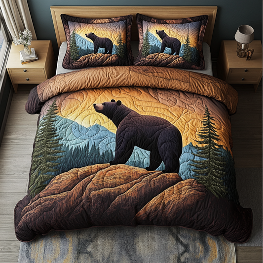 Bear Path 3-Piece Quilted Bedding Set