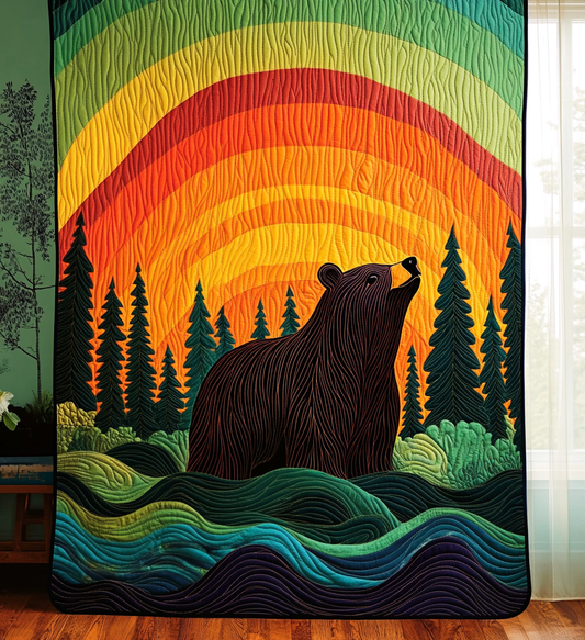 Bear Trail Quilted Blanket