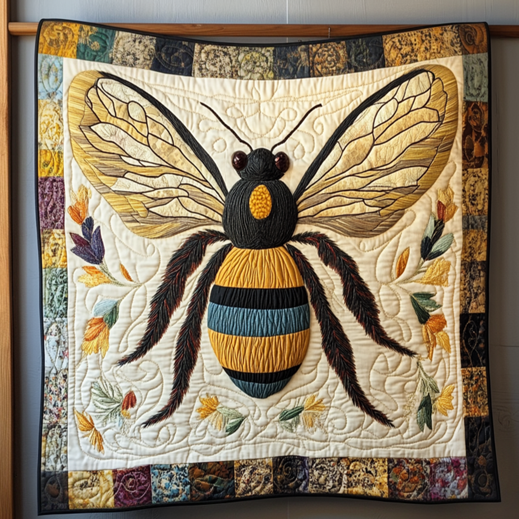 Bee Joy Quilted Blanket