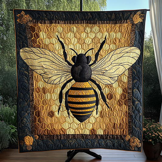 Beeutiful Blooms Quilted Blanket