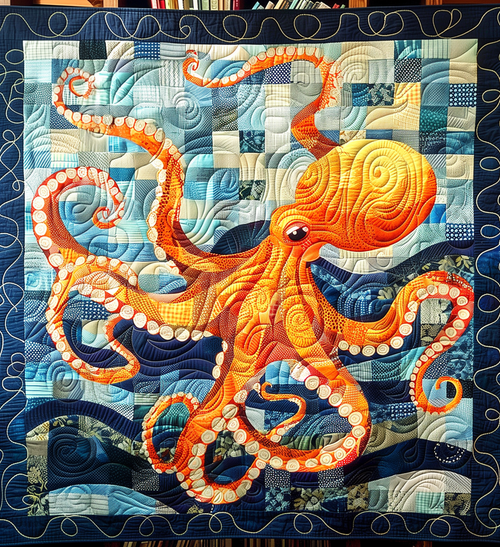 Benthic Beauty Quilted Blanket