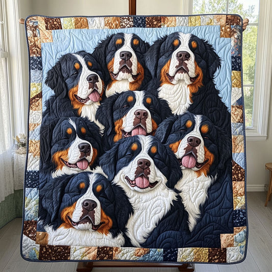 Bernese Valley Quilted Blanket